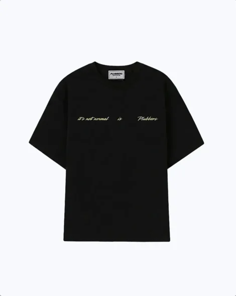 camiseta de algodon negra single